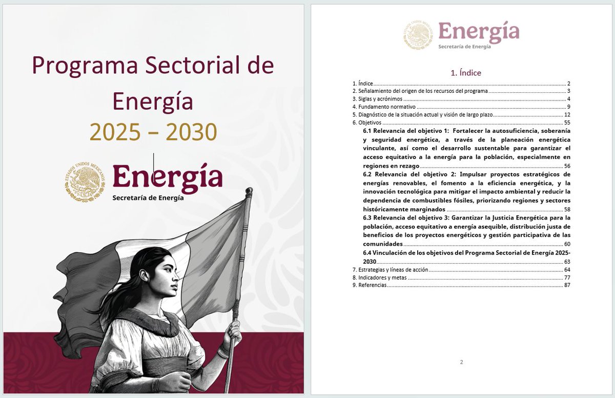 Les compartimos el 𝗣𝗿𝗼𝗴𝗿𝗮𝗺𝗮 𝗦𝗲𝗰𝘁𝗼𝗿𝗶𝗮𝗹 𝗱𝗲 𝗘𝗻𝗲𝗿𝗴𝗶́𝗮 𝟮𝟬𝟮𝟱-𝟮𝟬𝟯𝟬 > cofemersimir.gob.mx/portales/resum…
  
#AMESPAC #hidrocarburos #energia #petroleo #energiamexico #serviciospetroleros #gas #oil #PEMEX #CFE #PORSENER #hidrocarburos