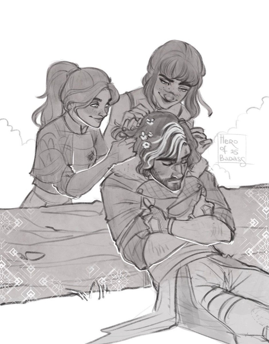 Hero_of_Badass's tweet photo. His lil sister tried so hard to make him princess-like!
The result is in a thread 
Idea belongs to @_ImAkira_

And appreciate the effort Gustave made not to laugh right away!.. He failed, but!..
#e33 #Expedition33 #ClairObscurExpedition33 #Verso #Gustave #Maelle #Sciel https://t.co/2CdsPEuE86