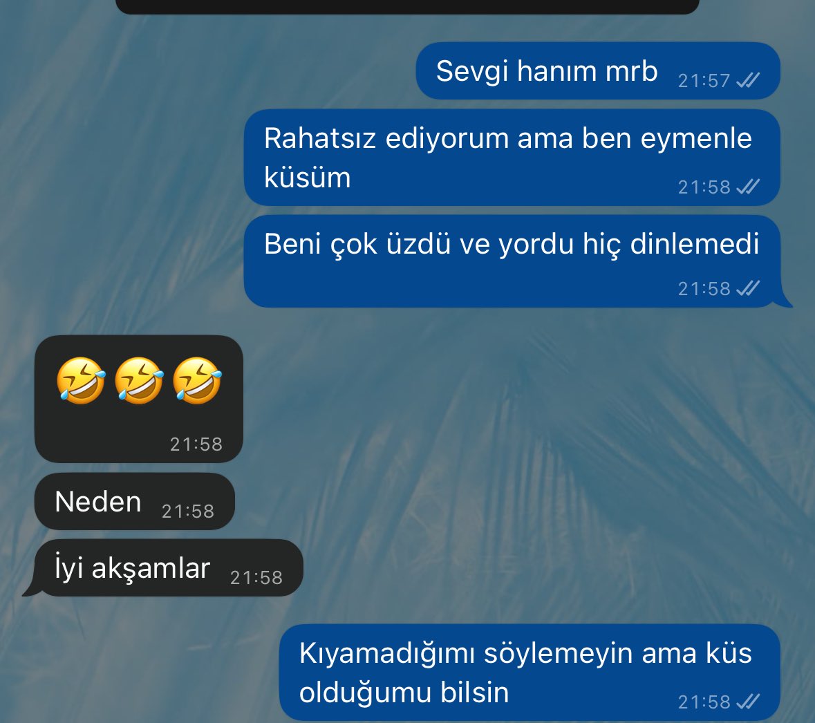 Çocuklarıma trip attığım doğru