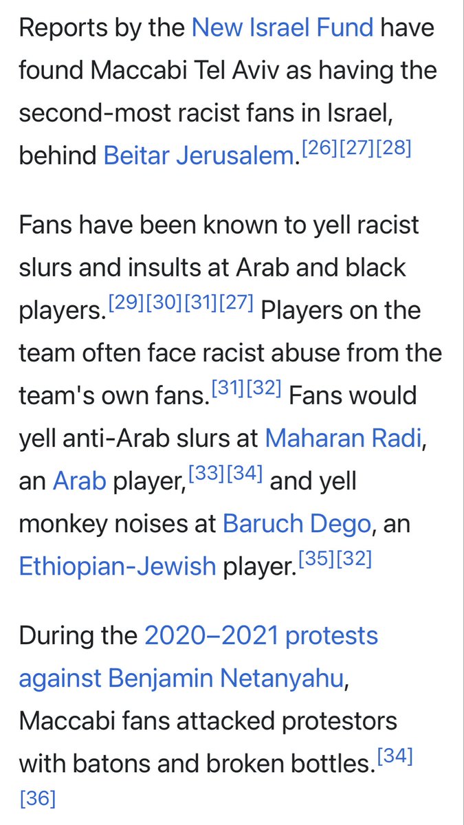 The entire British political and media establishment, according to my Twitter timeline, is defending the banning of these far-right Israeli football hooligans (and equating them with all Jews!):