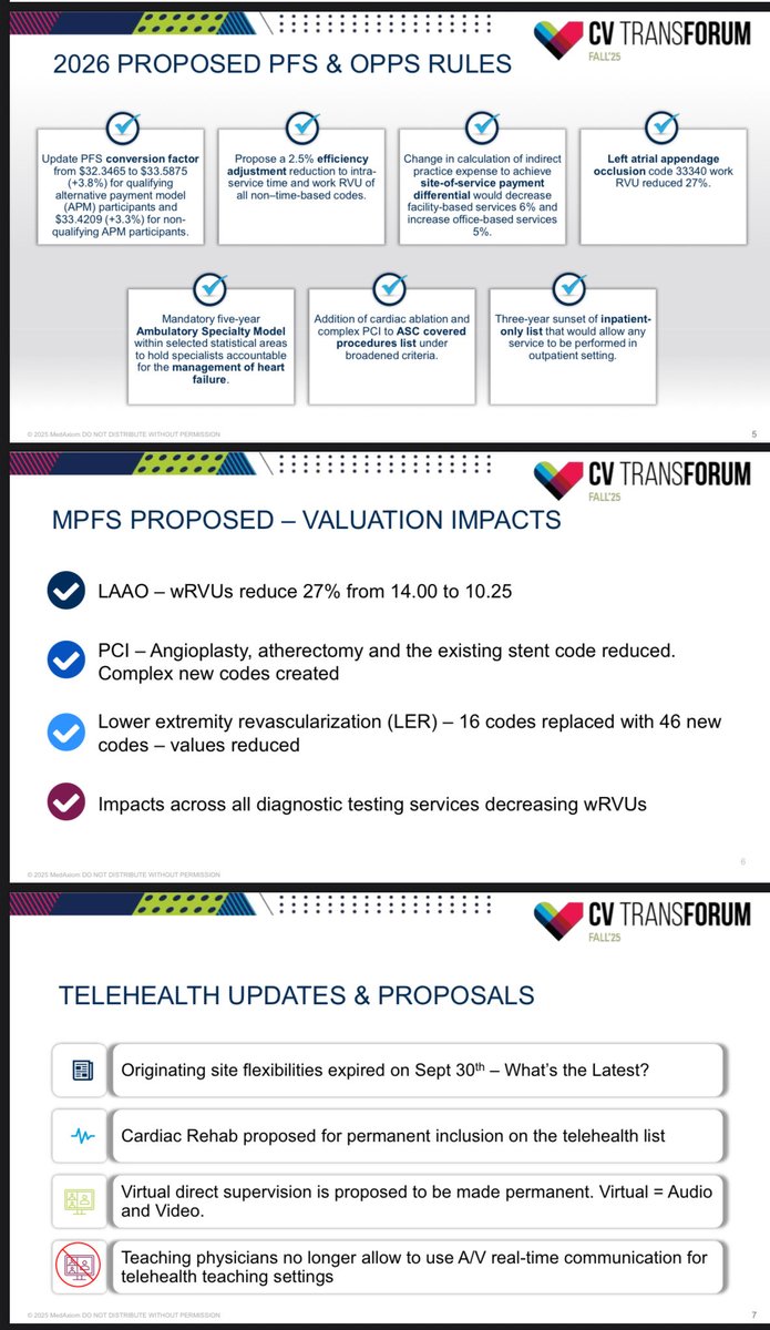 KhandelwalMD's tweet photo. Medicare provided a 3.3% increase to the conversion factor for physician payment, right? Psych! There is a 2.5% “efficiency adjustment.” Two steps forward, two steps back? 

Get involved in advocacy! @MedAxiom @ACCinTouch @Cardiology #CVTransforum https://t.co/OoF4FXsJL0