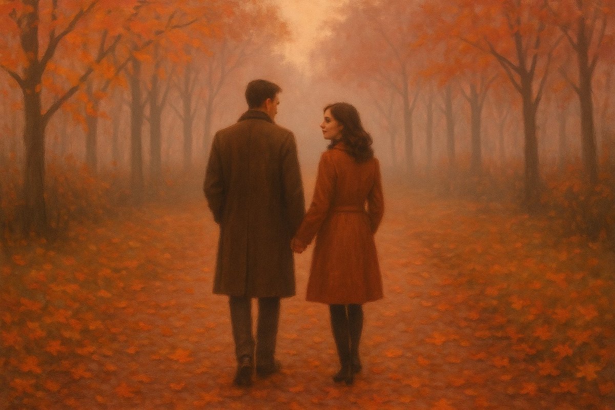 Sonbahar aşkları Ekim’de, yapraklar altında romantizm! Kim bilir belki hikaye yazar? ❤️🍂#EkimAşkı