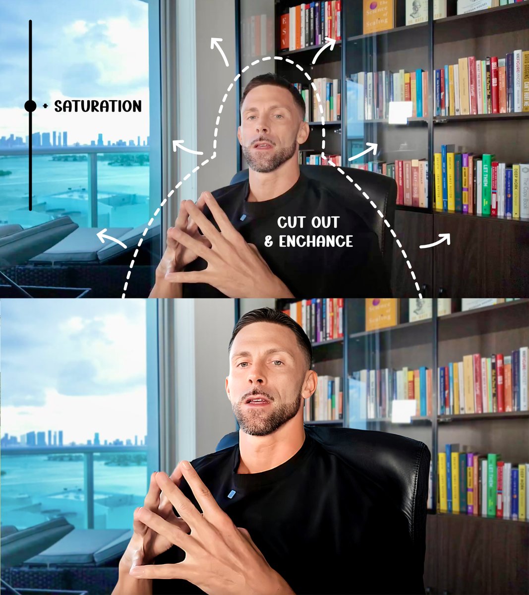 quick before &amp; after of my recent thumb, lmk what ya think 😎