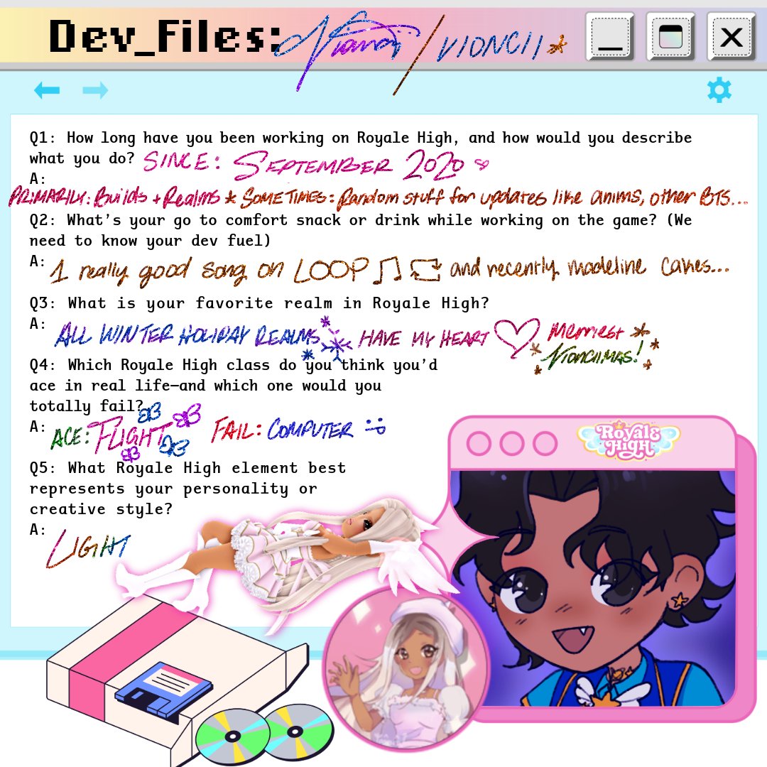 RoyaleHighValks's tweet image. 📁 Dev_Files_03 — Access Granted
Peek inside the hidden folders of Royale High’s development and meet the incredible team behind the magic.