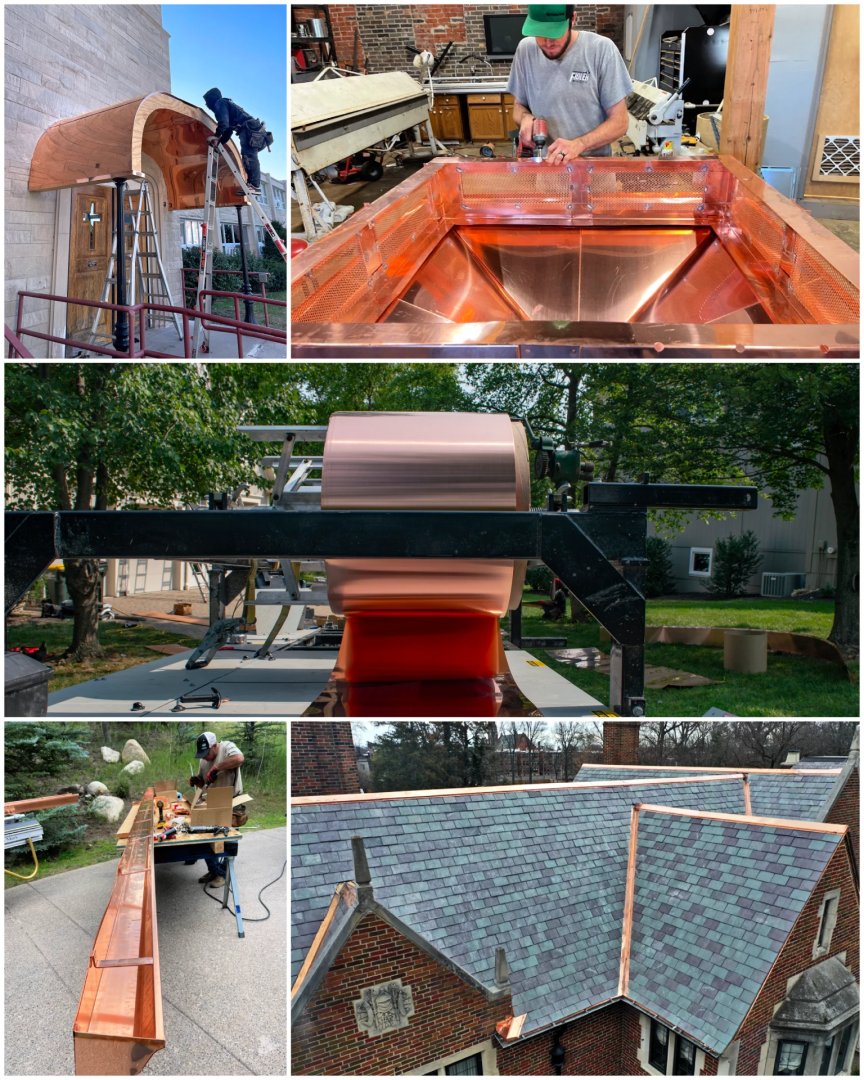 A roof must be waterproof, durable – and for many homeowners – it should also be stylish. Nothing reflects style like copper. We fabricate many of our own copper components in order to create a custom look for homeowners and businesses.
FidlerOnTheRoofKC.com • 816.298.5648