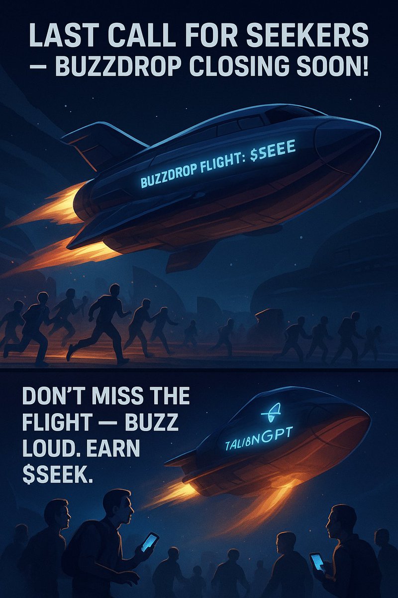 Last call Seekers!

The <a href="/wearetalisman/">Talisman</a> X <a href="/ChainGPT_Pad/">ChainGPT Pad</a> buzz drop is wrapping up soon and this is your final chance to make it count.
Your posts and your voice is your ticket to $SEEK rewards.

Remember, you need to prove your presence to earn your rewards.
So don't sleep on it,