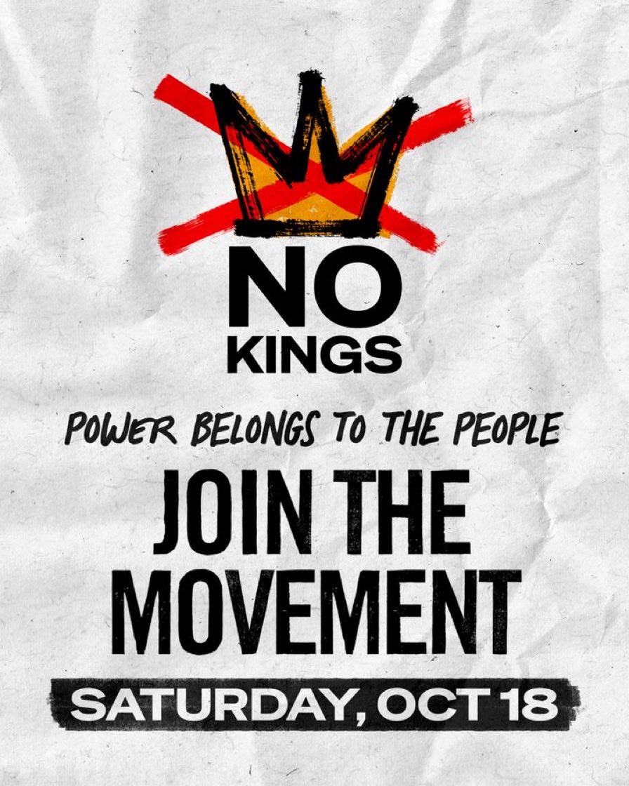 I’m attending the  #NoKingsOct18
march this Saturday, let’s get the word out to get as many people out on the streets as we can.

If you’re attending:

Like ♥️
Repost 🔁
Comment 📣

I want my friends to follow you! 💙