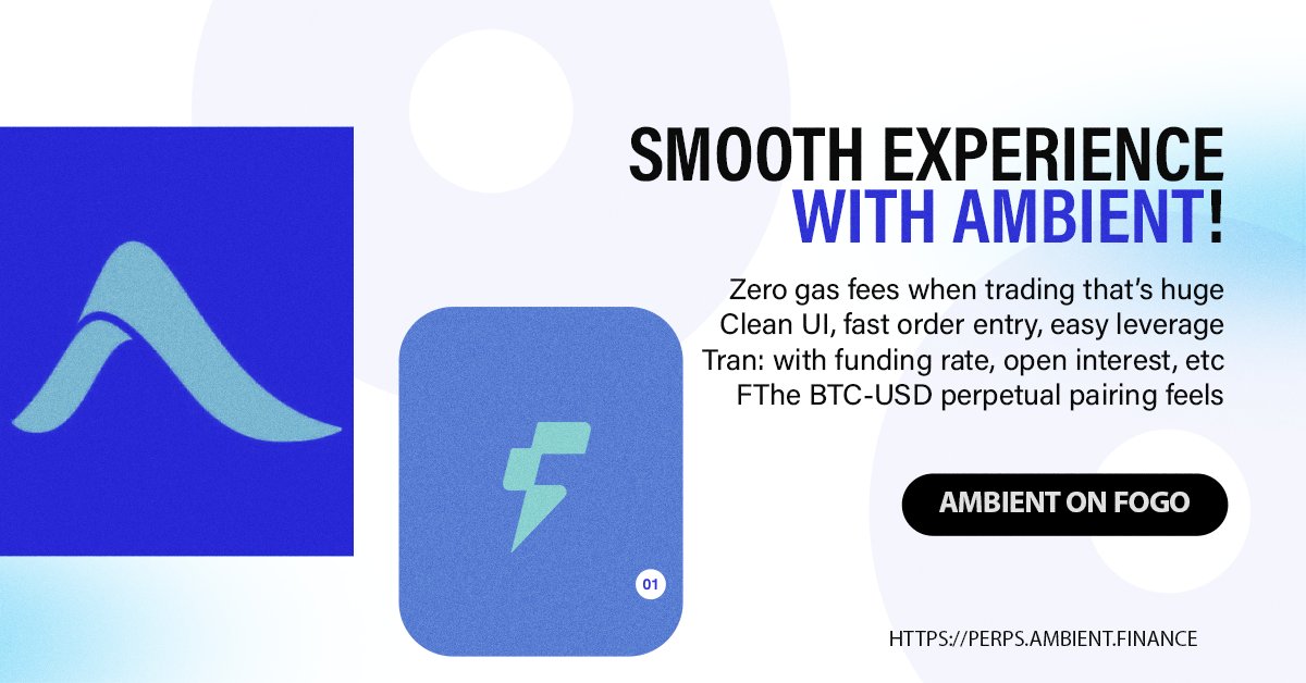 JACK πΎ π (@jakirjk400) on Twitter photo I am very impressed with what <a href="/ambient_finance/">ambient</a> is creating. Let me tell you why Ambient different
One of the first things to consider when doing business is zero gas fees. It is a game changer. There are no hidden costs no hassles.
If i talk about UI its clean, responsive and I am very impressed with what <a href="/ambient_finance/">ambient</a> is creating. Let me tell you why Ambient different
One of the first things to consider when doing business is zero gas fees. It is a game changer. There are no hidden costs no hassles.
If i talk about UI its clean, responsive and
