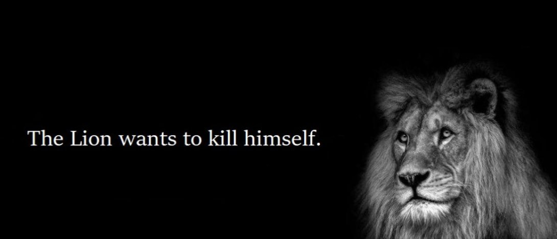 I've been a lion all my life, now I'm just a cat.

Domesticated, tired, unwilling.