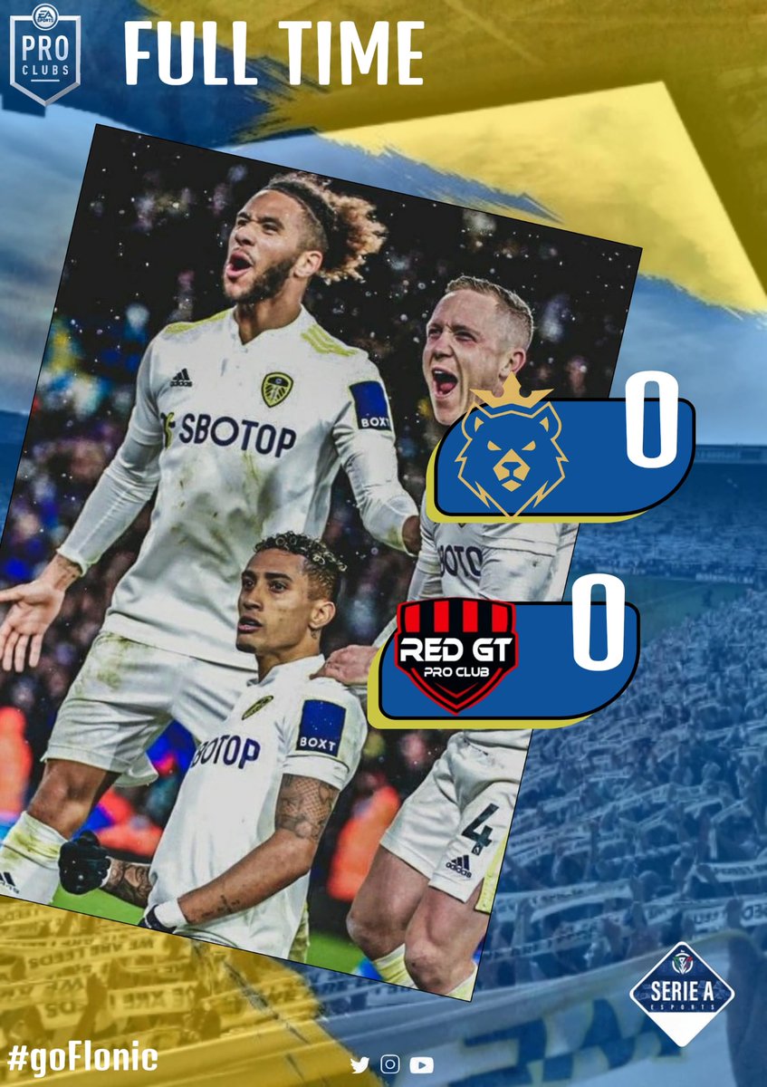 FlonicVFC's tweet image. #MatchDay #Fulltime 
@CPGItaly @CPG__eSports 
3° Giornata 📆 CPG Serie A 🏆 
@FlonicVFC 🆚 @RedGtProclub 
0 - 0
Ottimo Pareggio, Complimenti agli avversari 🤝 Partita combattuta.
#GoFlonic 💙💛