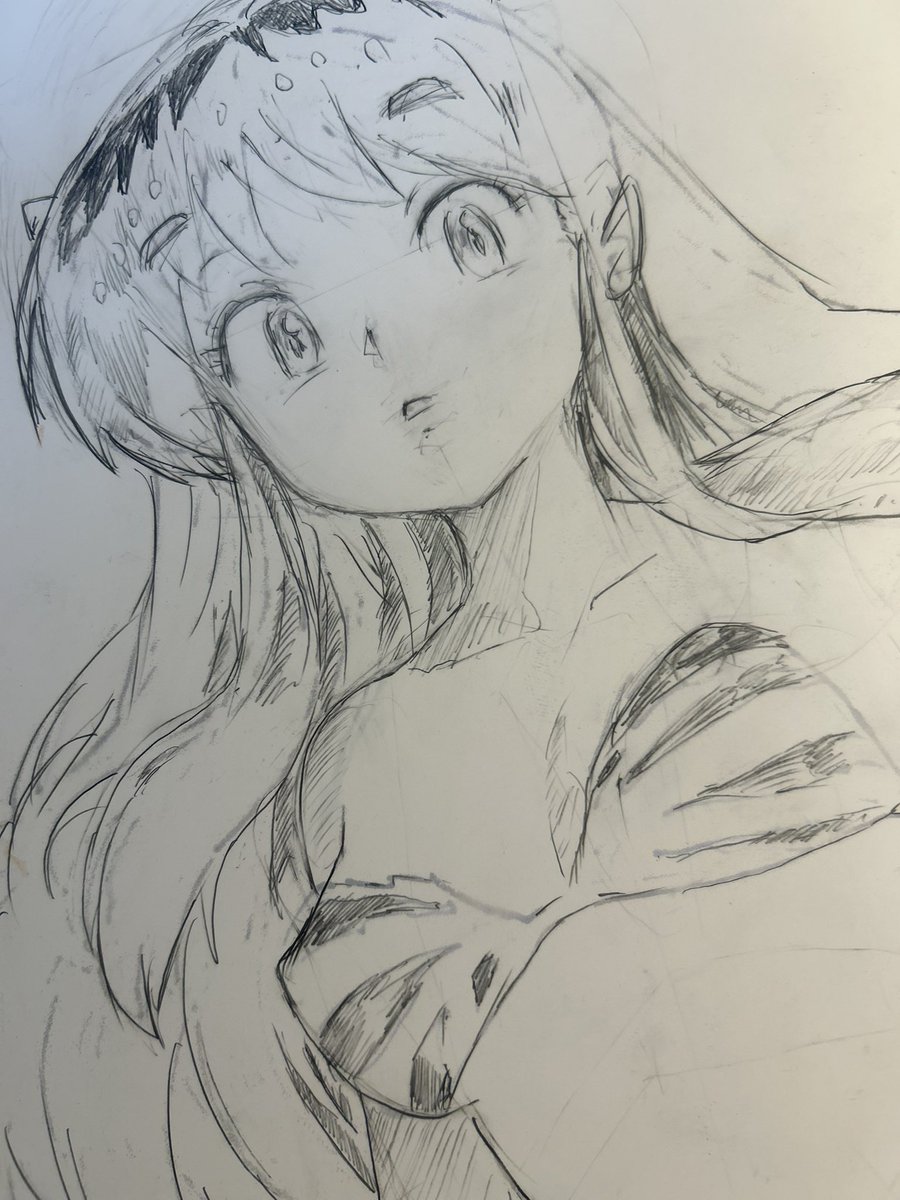 tQYahpYEuY7IjZ1's tweet photo. おはようございます、ゆっくり描いてます　#うる星やつら　#ラム https://t.co/AvrhzaFZnm