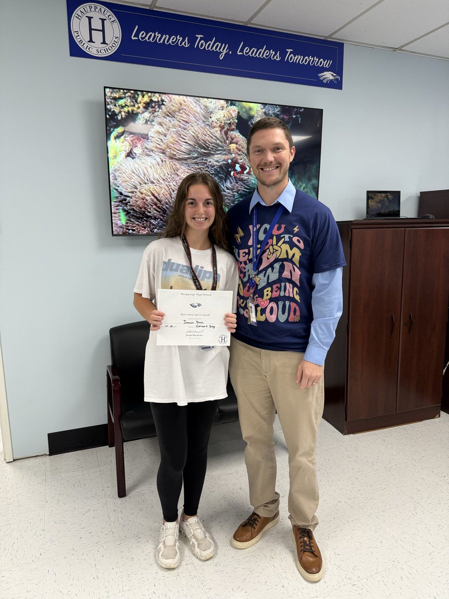 Been a great week of Hauppauge spirit leading up to Homecoming this weekend, with pep rally tomorrow! #GoEagles #learnerstodayleaderstomorrow <a href="/dmurph88/">Dr. Murphy</a> <a href="/MrsJ_Ferrara/">Joy Ferrara</a> <a href="/HaupStuCo/">HS Student Council</a>