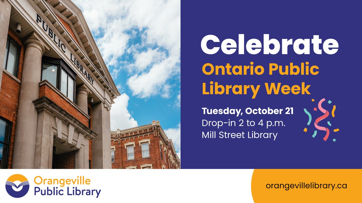 On Tuesday, October 21, stop by the Library Week celebration and join library staff as we recognize the retirement of Chief Executive Officer, Darla Fraser. The event will be held at the Mill Street Library from 2 to 4 p.m., with coffee and treats provided.