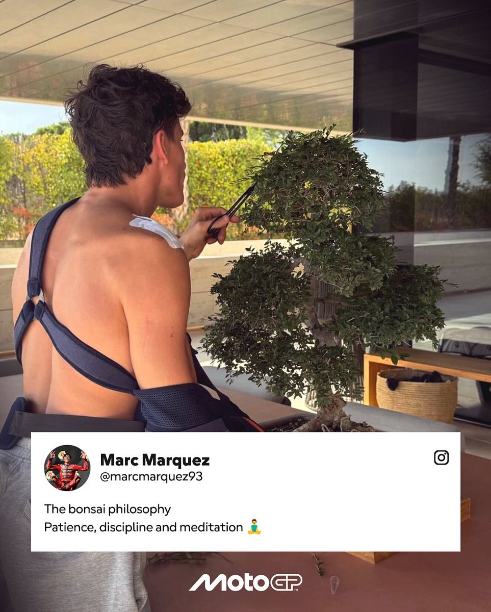 No rushing, just recovering 🌳 🔛 

#MotoGP