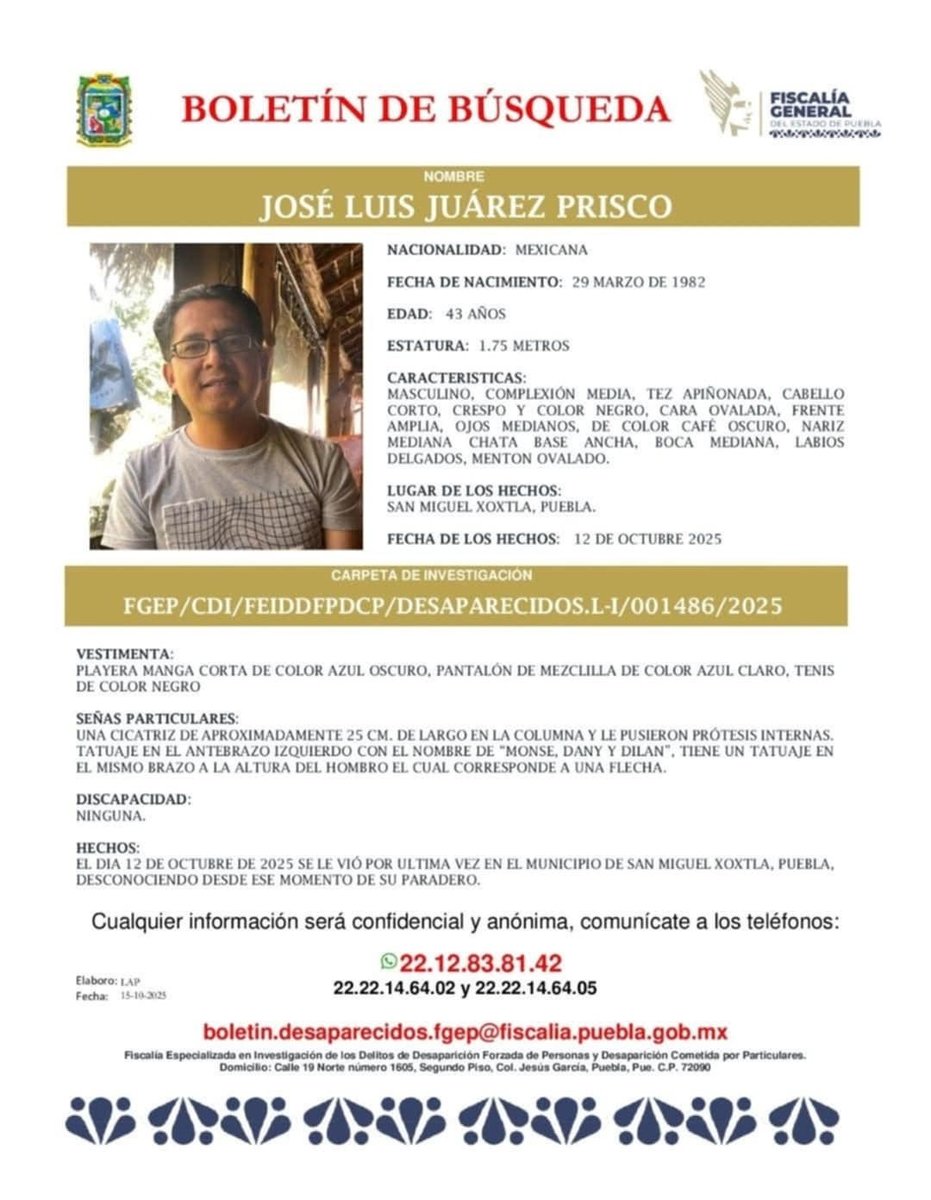 #JoseLuisJuarezTeBuscamos