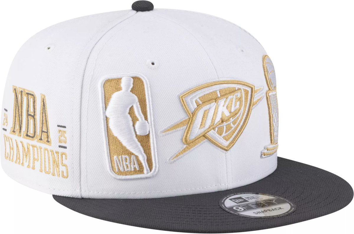 OKCTracker's tweet photo. First look at the official images of OKC Thunder's Ring Ceremony hat design. https://t.co/TqNmGdbkJ4