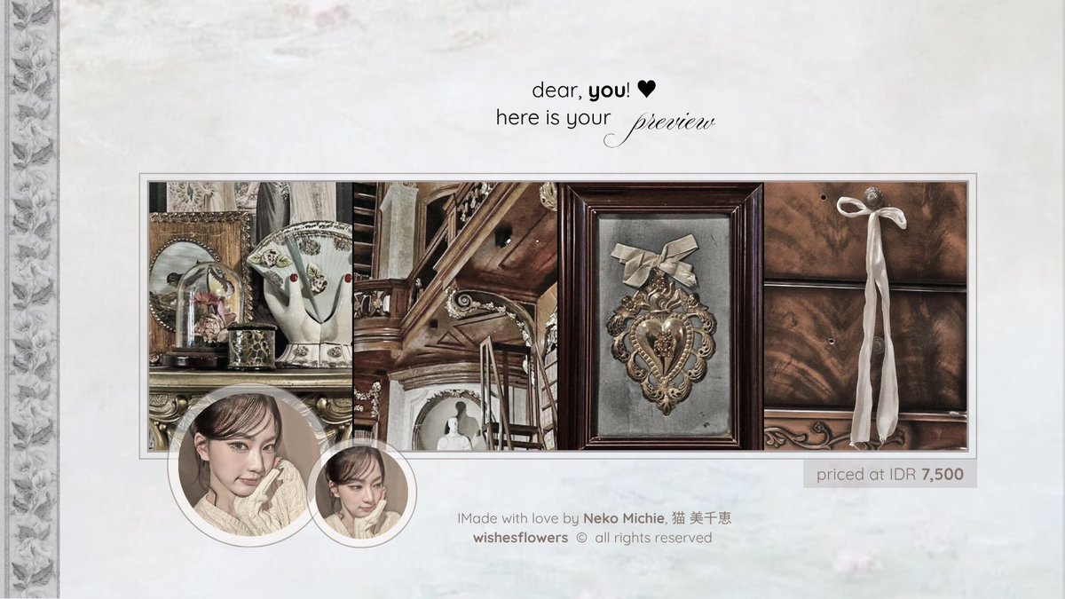 Help repost? Thank you! ❤︎

Lovely morning, dearest. I have 6 ready-stock layout from Lee Isa that you can claim as yours by knocking on my direct message! The prices are already written on the pictures; the avatars are available in JPNGs. Grab it now 💌

#zonauang #zonajajan