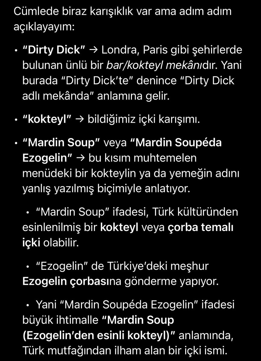 yarrak sex falan diyo sanmıştım