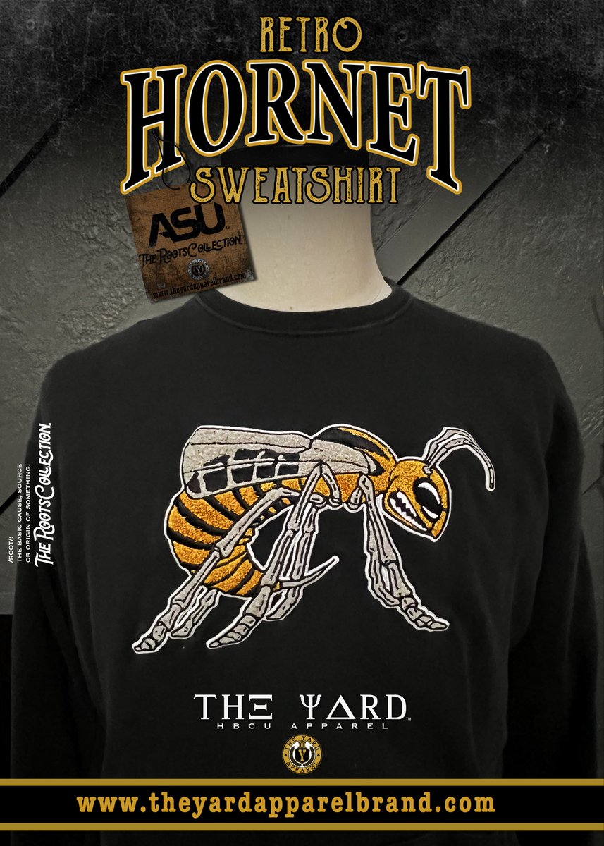 theyard_apparel's tweet image. The Retro Hornet Sweatshirt

theyardapparelbrand.com

#MyASU #BigBamaState #SwarmAs1