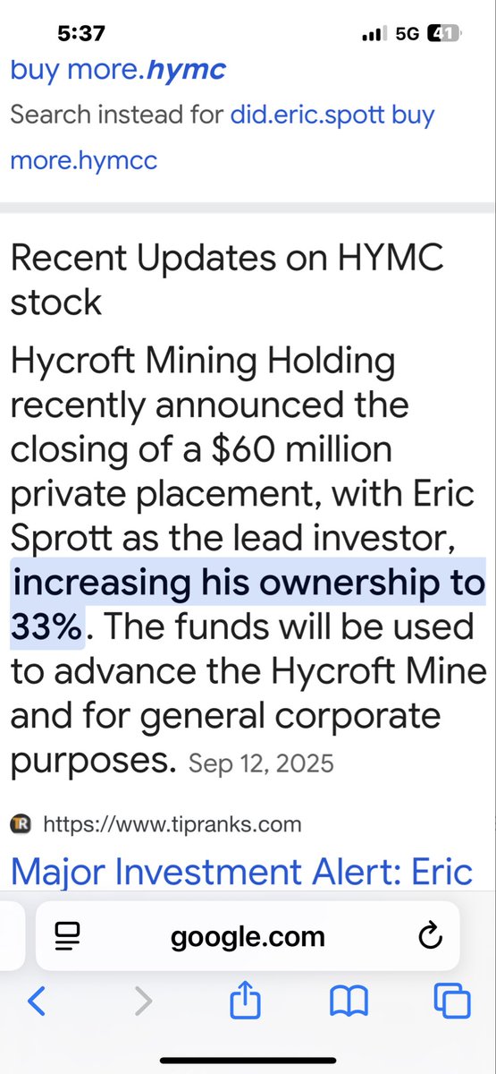 TroyBerning's tweet image. $HYMC is on the rise and get in while still cheap at 9
