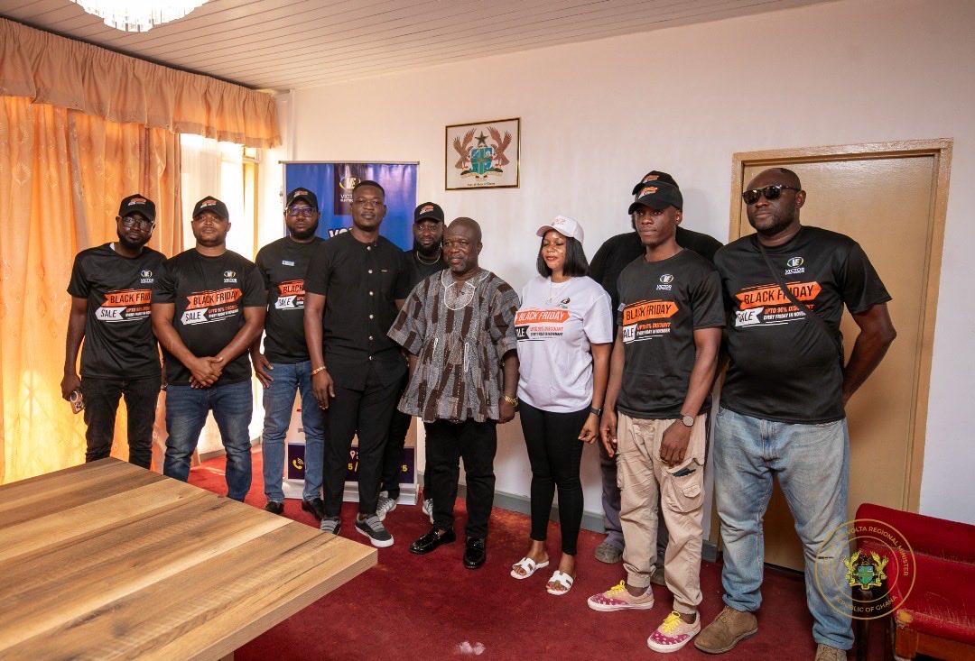 Today, I had the pleasure of receiving Mr. Jacob Klu, Chief Executive Officer of Victor Electronics, and his team at my office. The company, a leading electronics brand in the Volta Region, visited to introduce their innovative range of products and share details of their