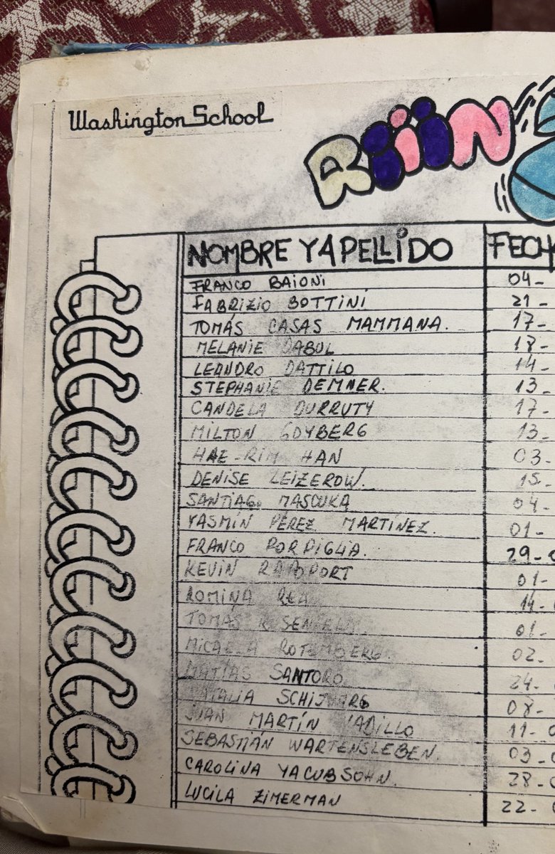Revisando cosas de mi infancia descubrí que iba al jardín con Stephanie Demner. Tengo muchísima intriga de qué será de la vida del resto, de quien no tengo absolutamente ningún recuerdo.