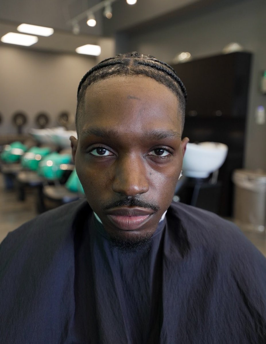 TenKVirginHair's tweet image. Men’s Cornrow Braids #Cornrows #MensBraids #Braidstyle #Hair