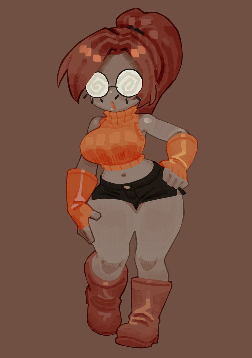 BakingMeshes's tweet image. Wanted to try experimenting with a diff style then usual SO i tried a lil semi chibi lineless style
Nixie again ! Experimenting with design a lil mainly glasses