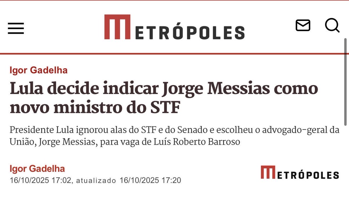 rafaelgloves's tweet image. Lula não tá nem aí, fiel aos aliados.
Com oposição ele lida enfiando $ no bolso.
Meteu o advogado no supremo, um amigo de longa data e agora seu assessor de décadas.
O Senado? Receberá alguns bilhões pra aprovar a nomeação.