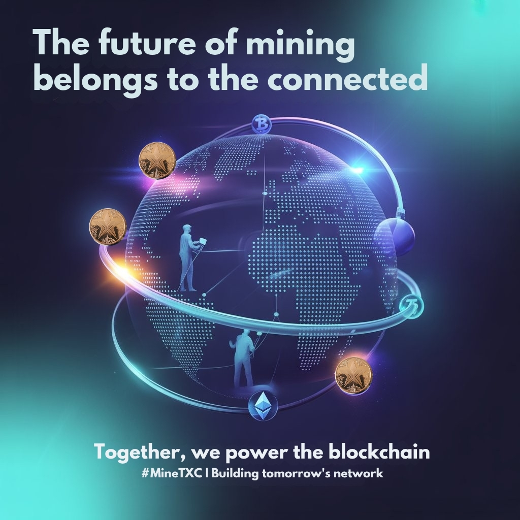 coin_texit's tweet photo. The future of mining isn’t built alone, it’s built together. 

At #MineTXC, we believe real progress comes from connection, collaboration, and decentralized power 
 shaping the next era of #blockchain.⚡

Register here: https://t.co/29tTiLri6w https://t.co/oFjPADv9vR