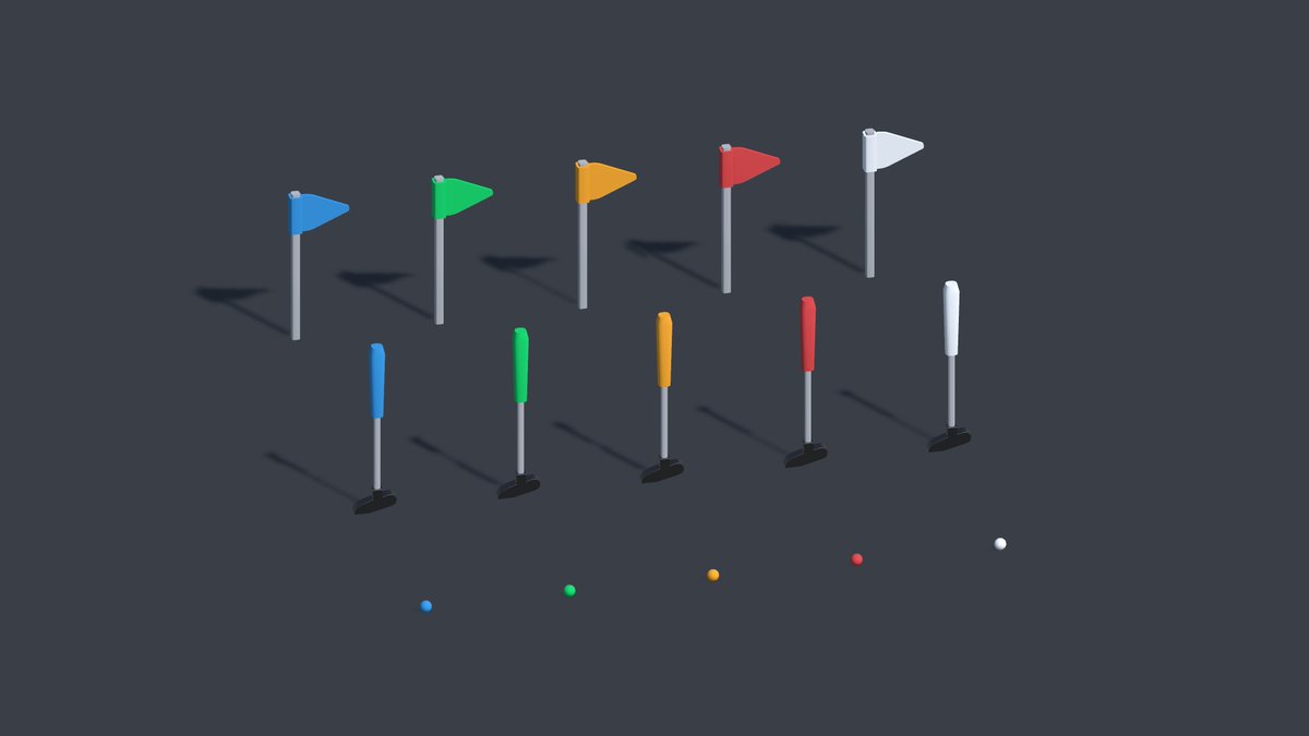 HQP_Studios's tweet image. Working on a Mini Golf set! Props are done ✅ Now moving on to building the course ⛳️
#gamedev #unity3d