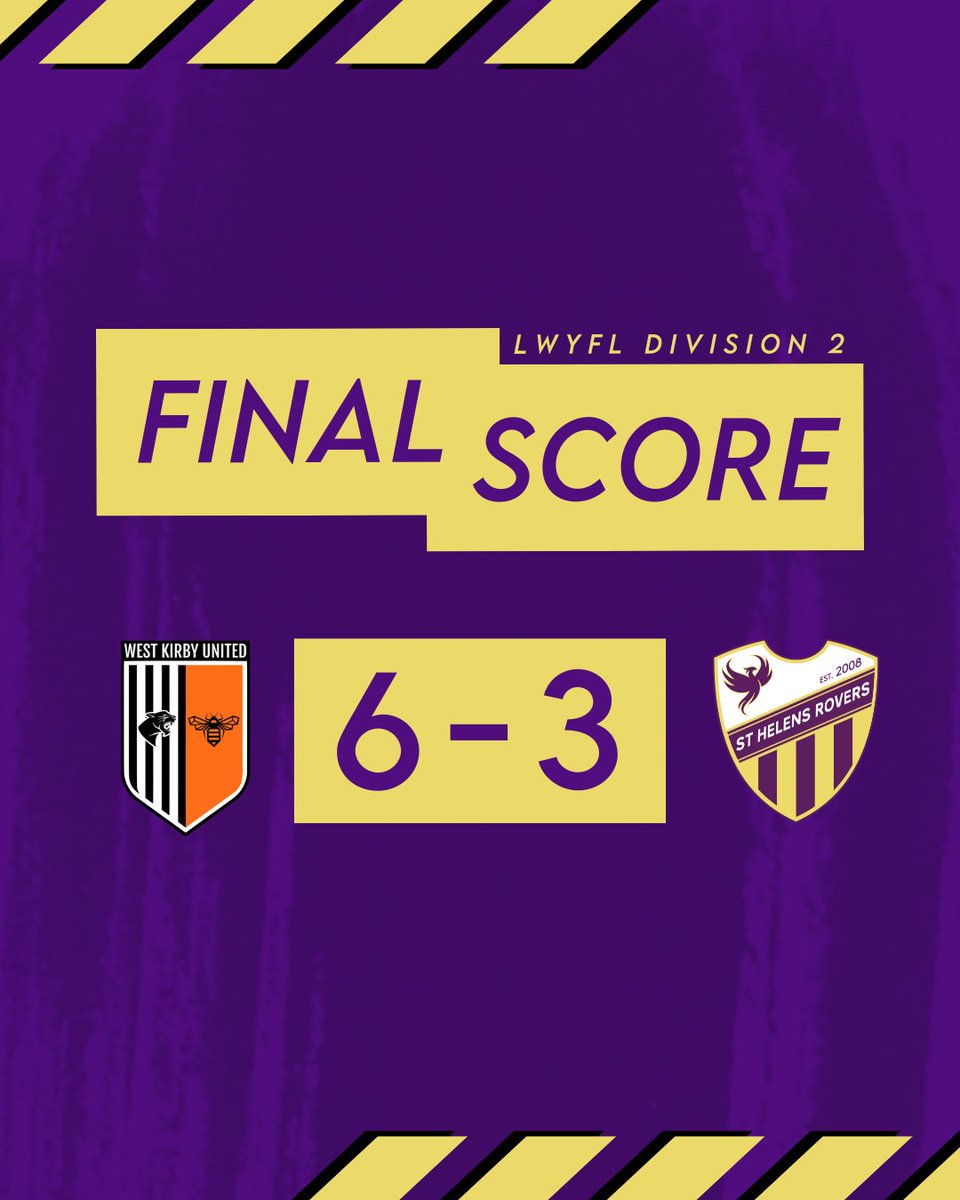 Rovers pulled themselves back into the game three times in our last LWYFL outing, but ran out of steam in the final stages. We move onto cup action this weekend.

HT: 3-1
FT: 6-3

Goal: Curtis, Jevins, S. Redman

POTM: Seddon

#SHRFCW