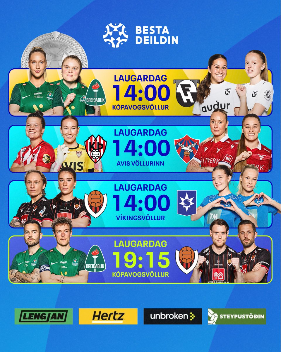 bestadeildin's tweet photo. Stór helgi framundan í deild þeirra bestu! 👀🏆🤩 #bestadeildin https://t.co/ZrOQovgeEZ