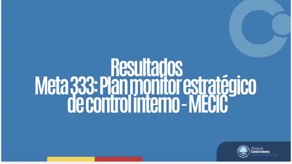 🛣️ Desde el rol de liderazgo estratégico se socializaron los avances de la Meta 333 del PDD “Plan Monitor Estratégico de Control Interno de Cundinamarca” - Fase 3, fortaleciendo la cultura del control y la excelencia con conversatorios en 7 provincias y 51 municipios impactados.