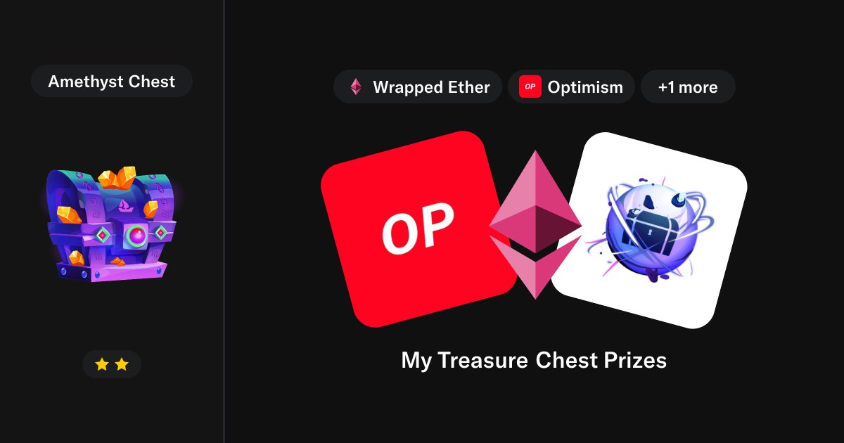 Just finished opening my <a href="/opensea/">OpenSea</a> chest! LFGG!!!