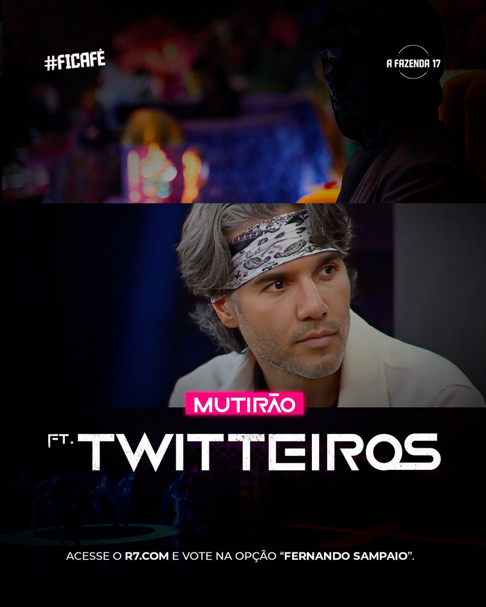 fersampaioofc's tweet photo. 🕹️ MUTIRÃO FEAT. Twitteros INICIADO🕹️

🗳️ A cada 10 votos em FERNANDO, comente um emoji aqui.

⏰ ENCERRA ÀS 22H.

🚨 O voto é para FICAR, vote em FERNANDO!

🔗Link:  https://t.co/kekGrZ4V1m

#FicaFê #AFazenda https://t.co/0dA29LNkny