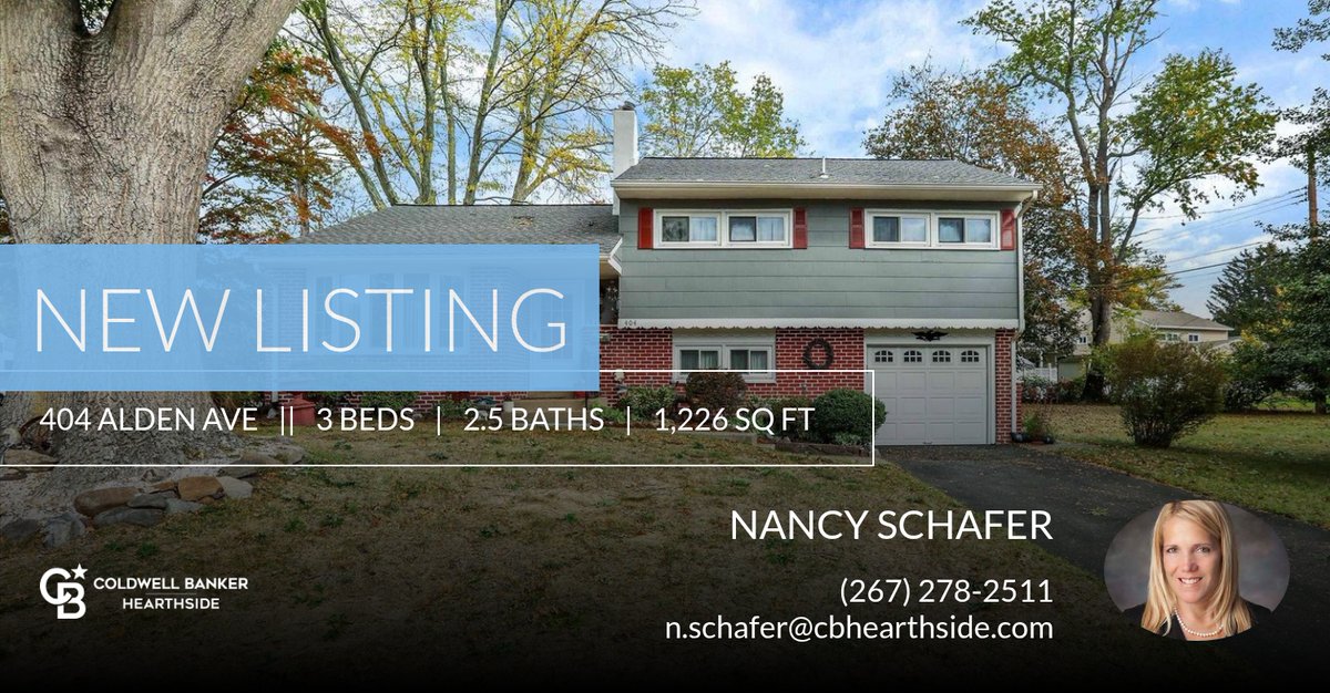 Nanschafer's tweet photo. Take a look at this great new listing that just hit the market. Reach out here or at (267) 278-2511 for more information!!

Do you have questions about buying a home or selling your current home? Let's talk. 

Nancy... https://t.co/0aJsNW2QtB https://t.co/mEyopqhVxW