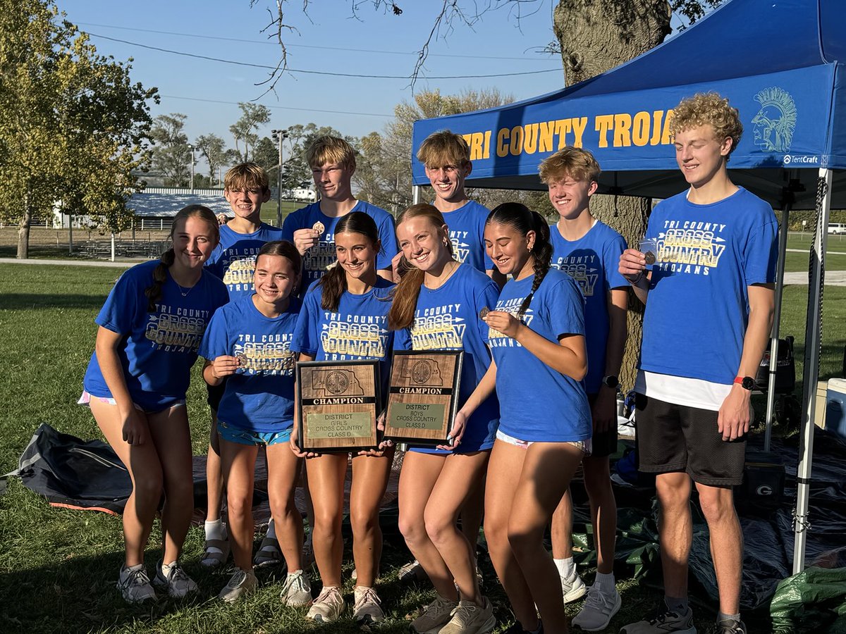 Good job Trojans!  That’s a boys/girls sweep at districts. Take state next week