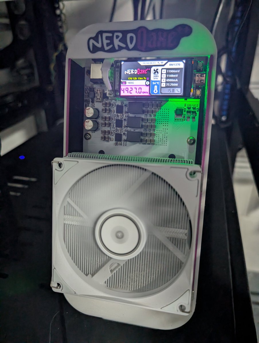 avoidbit's tweet image. Let's see your NerdQAxe++ devices, curious to see the existing setups / configurations.