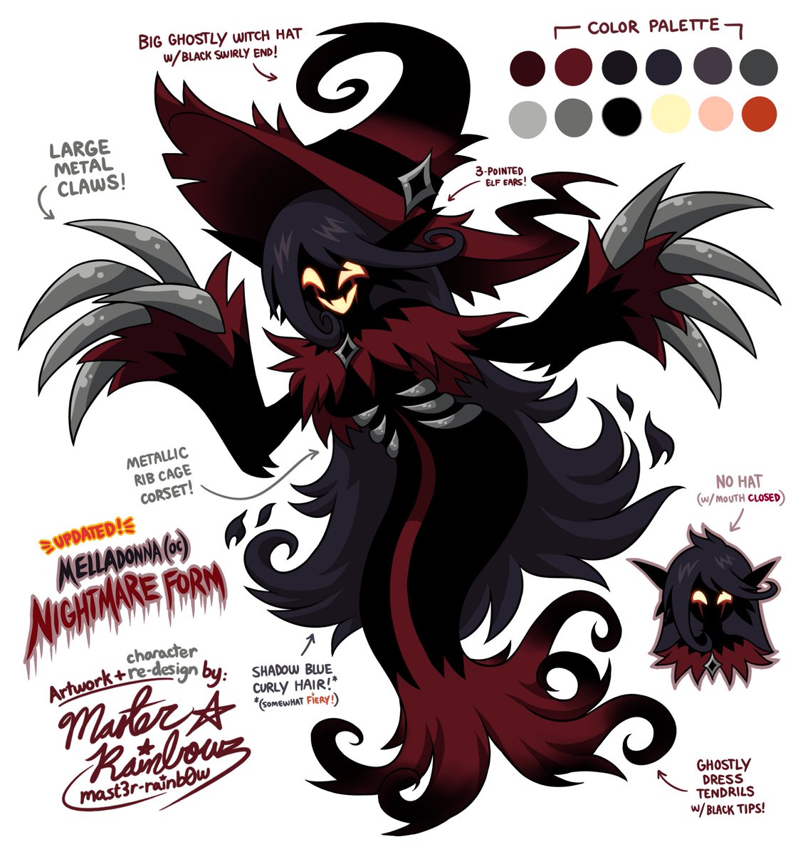 Xenithsaga's tweet photo. Close looks for Tenezan “third quarter” form and Nightmare Mellie showing more of what their changes entail

A boy locked from his past power stuck halfway into his shared body and a girl who became wicked and much more witchy https://t.co/Ks3FMgCjSI