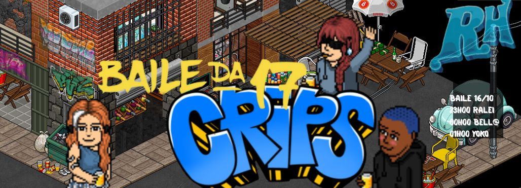 ♿ Baile da Crips tá on! 🔥

🎉 Chega com estilo e atitude pra curtir a noite mais insana da quebrada!
🎧 Som pesado, noite divertida e presença garantida da tropa!

📍 Baile da 17
🕑 Hoje a partir das 23h