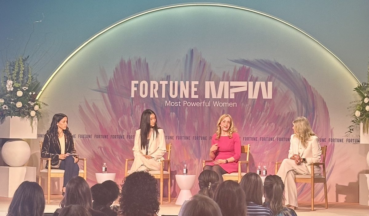 From @KamalaHarris to Jamie Dimon, curiosity ruled the stage at the 2025 #FortuneMPW Summit. Loved j