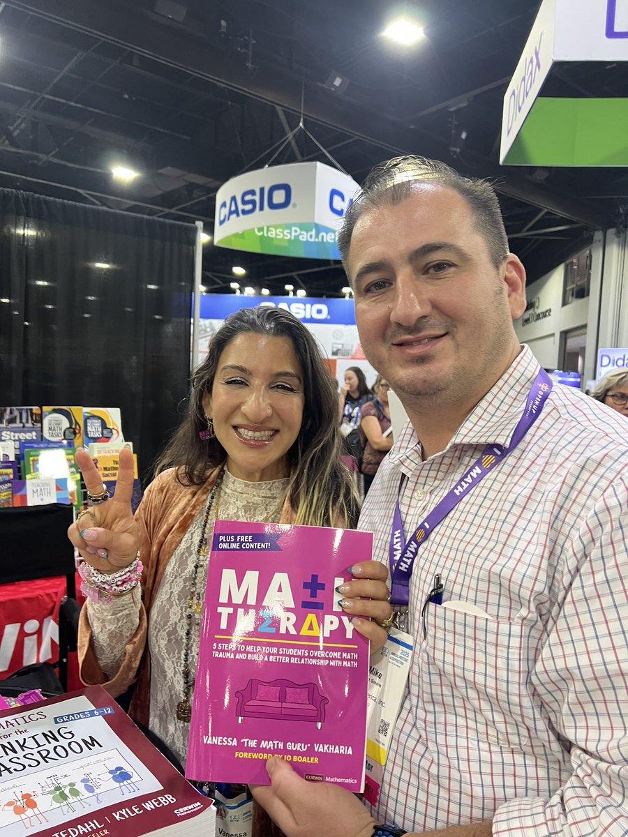 It was a great day to meet <a href="/PeterLiljedahl/">Peter Liljedahl</a> &amp; <a href="/TheMathGuru/">vanessa vakharia</a>. We have learned from &amp; loved your books in our Staff book Studies. It was a great day to meet you &amp; excited for new reads!! <a href="/UFTTchrCENTER/">UFT Teacher Center</a>