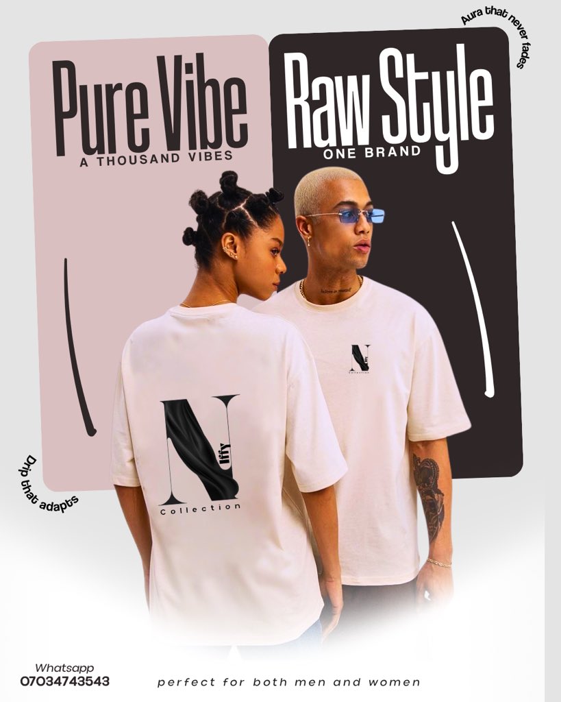 Explicit_Graph's tweet image. Niffy Collection a brand for your Wuality Wears
Hi I’m OnixDesign, Can I work on your Brand Design?