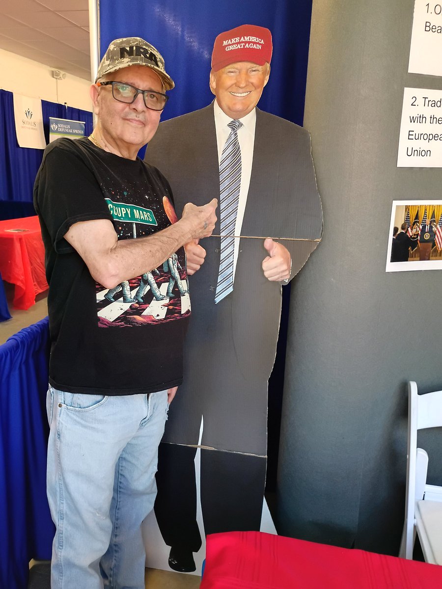 Me with President Trump at our local fairgrounds