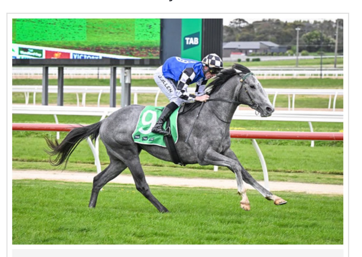 First win for Smashing Lad! A strong ride from J. Allen and a top training effort by Maddie Raymond who had a lot to do with the site Brave Smash. Congrats to all connections—plenty to look forward to 🏇👏 #Racing #AustralianBloodstock #WinningOwners