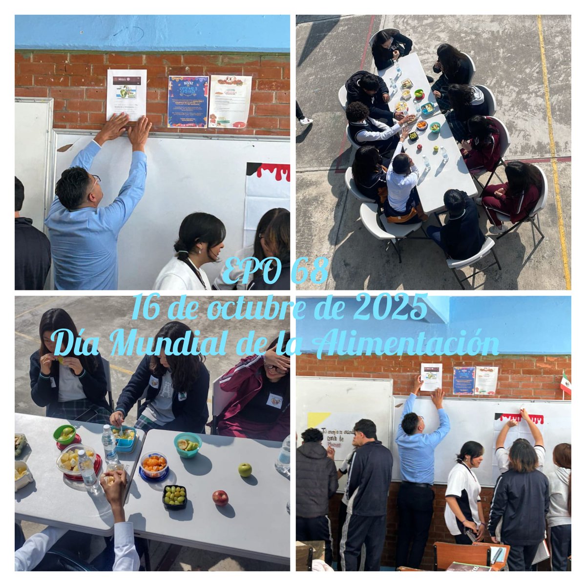 Hoy 16 de Octubre. Día Mundial de la Alimentación; la EPO 68 se une a tan enblematica conmemoración donde se pretende liberar a la humanidad del hambre y la malnutricion; gestionando de forma eficaz el sistema alimentario mundial. #dgb_epoem #DGEMSedomex #SeducEdoMex