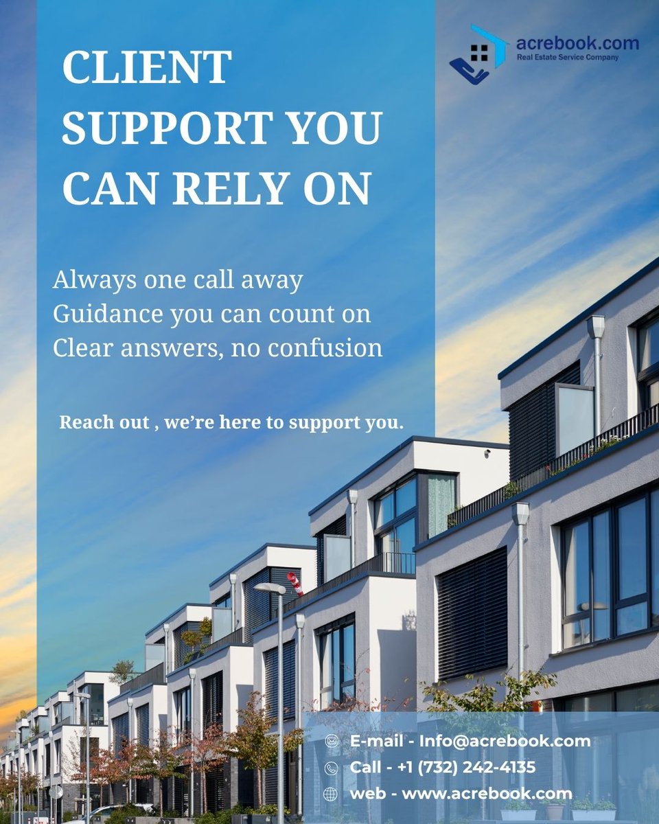AcrebookRealty's tweet image. Get answers when you need them.
Support for every financial question.
Guidance that’s simple and clear
Reach out today
(client support, financial help, guidance, money advice)
#ClientSupport #FinancialHelp #Guidance