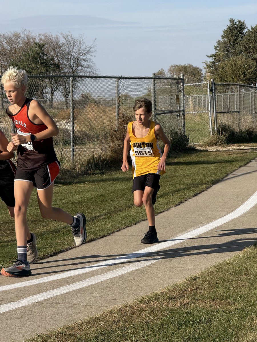 War Eagle Conference - Junior High - XC Meet Results

We had 4 JH runners running today. A great day to run with the wind!

JH Girls
Kennedy Vogt - 17th

JH Boys
Kale Regier - 6th
Alex Regier - 12th
Asher Langley - 17th