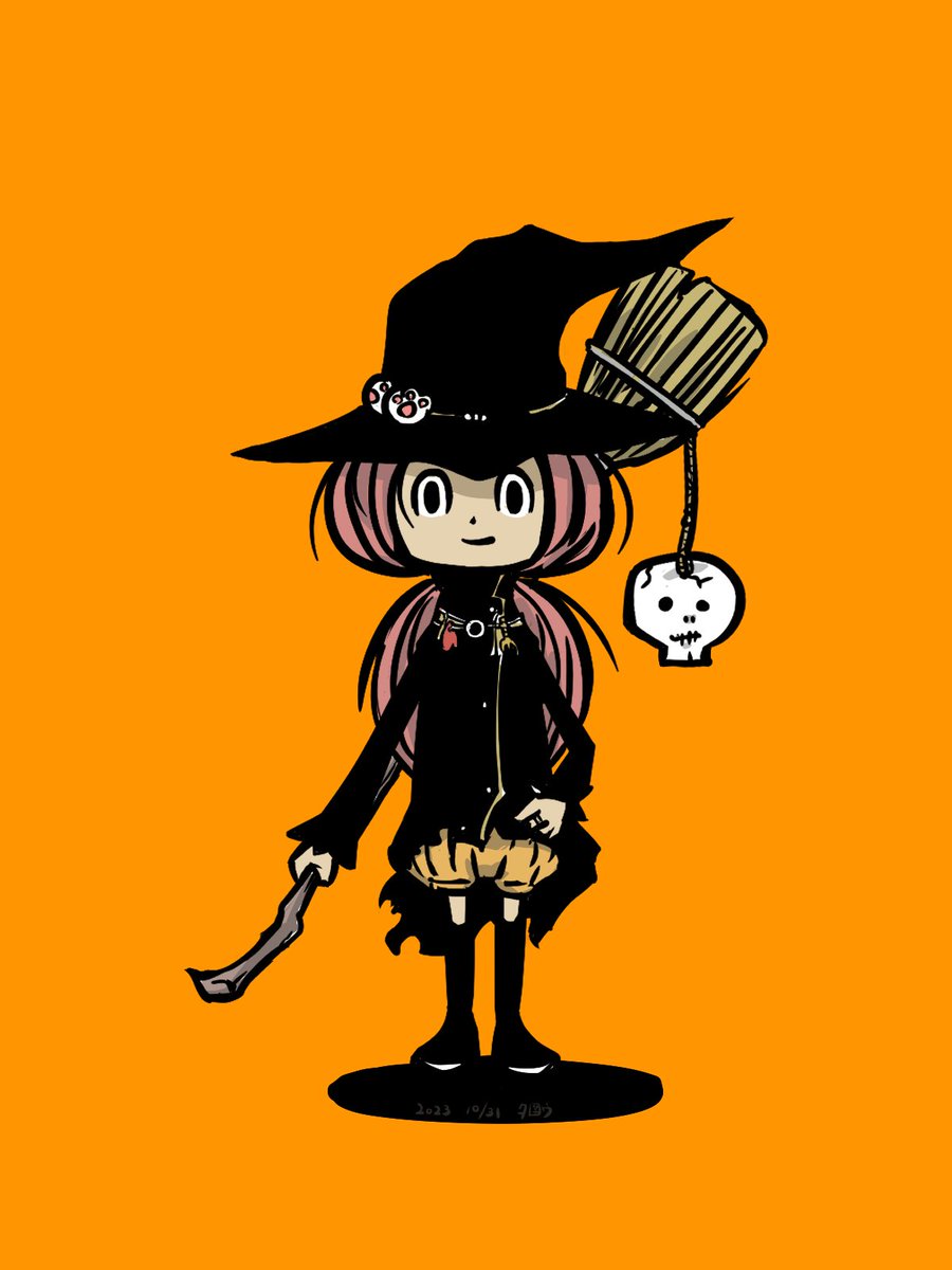 「#ハロウィン月間なので新作の前に過去絵を上げていく 2023 まだまだ慌てる時間」|タロウ@一日一絵のイラスト